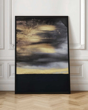 Tablou înramat „Black and Gold” de Alyson Storms