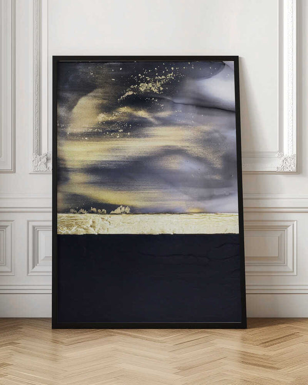 Tablou înramat „Gold Noir 2” de Alyson Storms