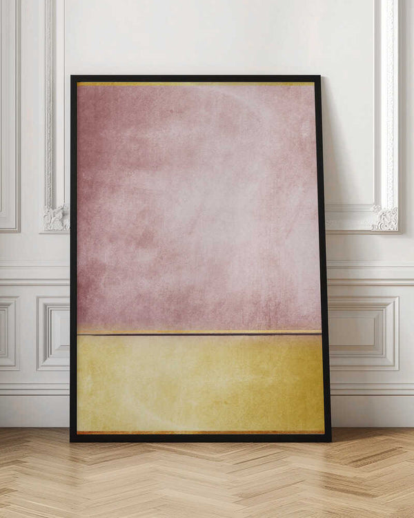 Tablou înramat „Pink and Yellow 3” de Alyson Storms