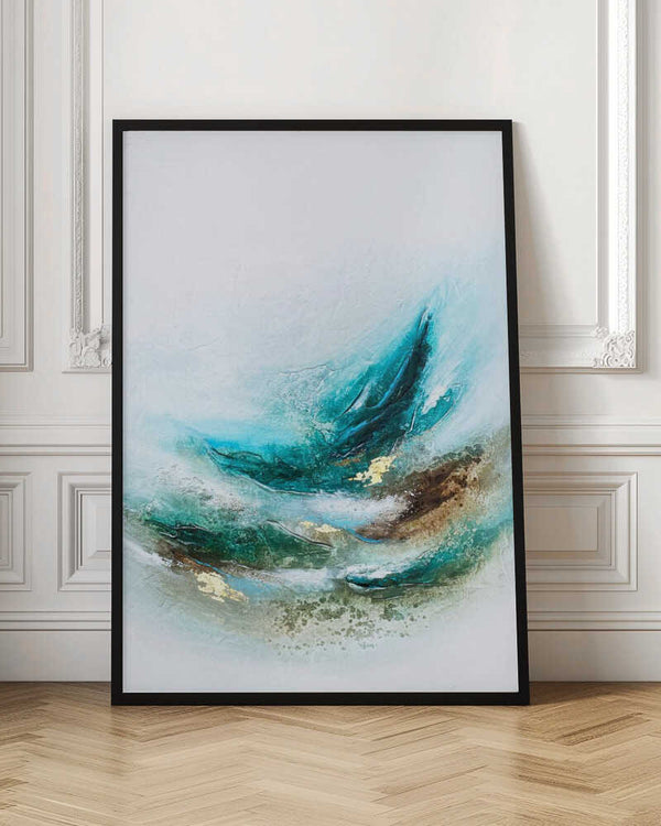 Tablou înramat „Waves Into the Trees” de Alyson Storms