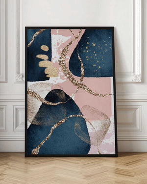 Tablou înramat „Fabulously Navy -1” de Sally Ann Moss