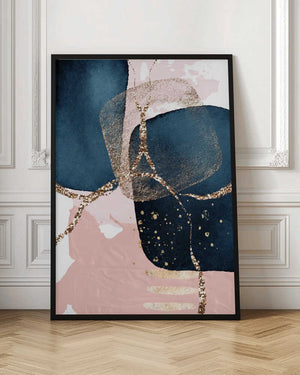 Tablou înramat „Fabulously Navy-3” de Sally Ann Moss