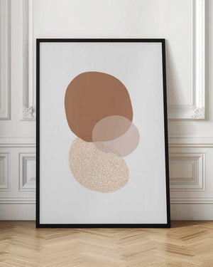 Tablou înramat „Abstract Circle Painting” de Melloi Art Prints