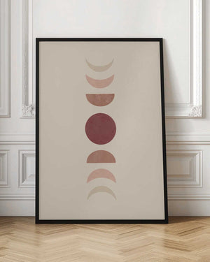 Tablou înramat „Moon Phase No.2” de Melloi Art Prints