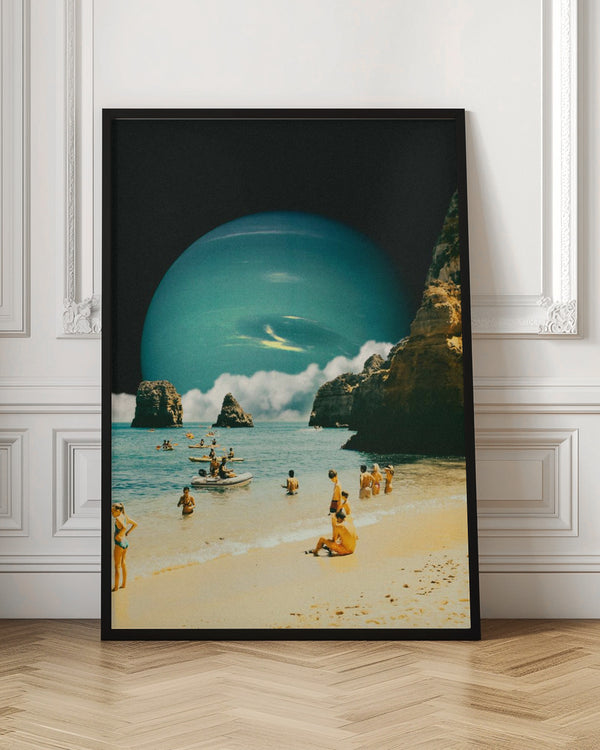 Tablou înramat „Space Beach” de Taudalpoi