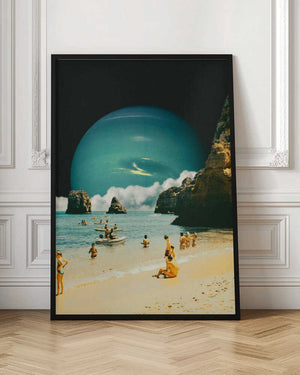 Tablou înramat „Space Beach” de Taudalpoi