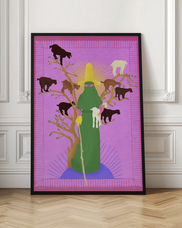Tablou înramat „Holy Woman Herder” de Jota de jai
