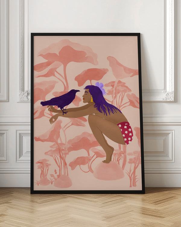 Tablou înramat „Raven” de Jota de jai