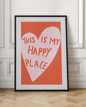 Tablou înramat „Happy Heart Message” de Athene Fritsch