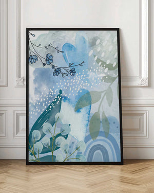 Tablou înramat „Iceberg Blue-2” de Sally Ann Moss
