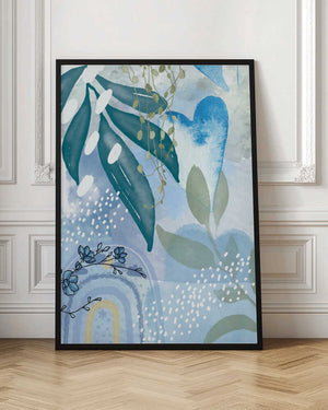 Tablou înramat „Iceberg Blue-1” de Sally Ann Moss