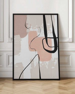 Tablou înramat „Smooth Shapes 3” de Sally Ann Moss
