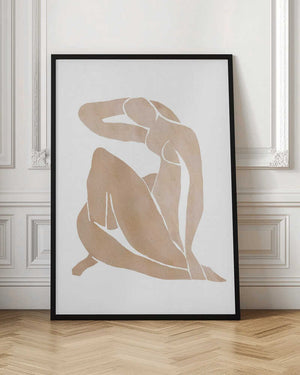 Tablou înramat „Women Shape Abstract Art” de Melloi Art Prints