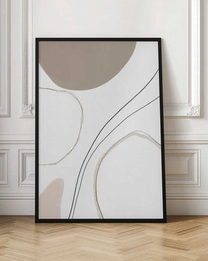 Tablou înramat „Abstract Line Art” de Melloi Art Prints