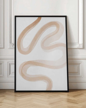 Tablou înramat „Squiggly Line Art” de Melloi Art Prints