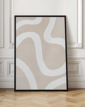 Tablou înramat „Squiggly Abstract Art” de Melloi Art Prints