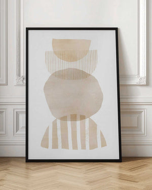 Tablou înramat „Semi Circles Geometric” de Melloi Art Prints