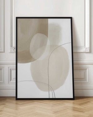 Tablou înramat „Abstract Earth Tones” de Melloi Art Prints