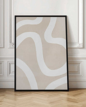 Tablou înramat „Abstract Brush Strokes” de Melloi Art Prints