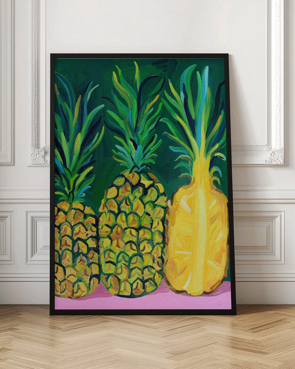 Tablou înramat „Pineapples” de Alice Straker
