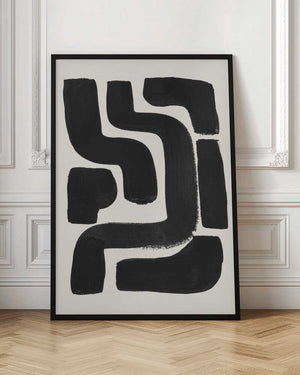 Tablou înramat „Ink Maze” de Ejaaz Haniff