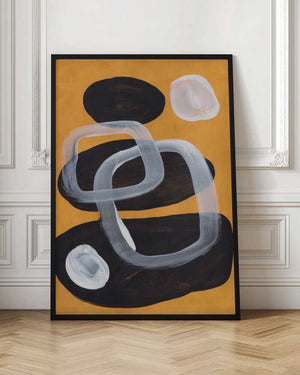 Tablou înramat „Midcentury Mustard” de Ejaaz Haniff