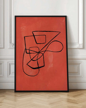 Tablou înramat „Orange Circuit” de Ejaaz Haniff