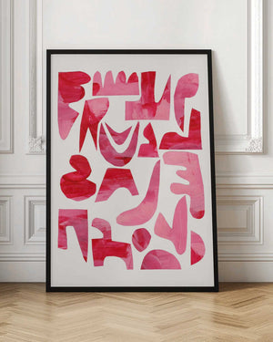 Tablou înramat „Pink Kiss Pieces” de Ejaaz Haniff