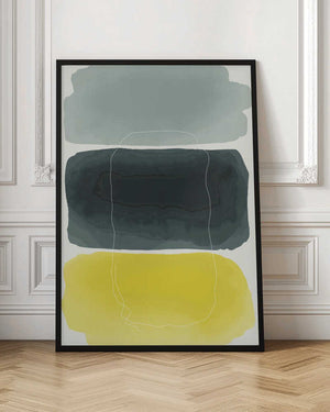 Tablou înramat „Watercolor Shapes Series #3” de jay stanley