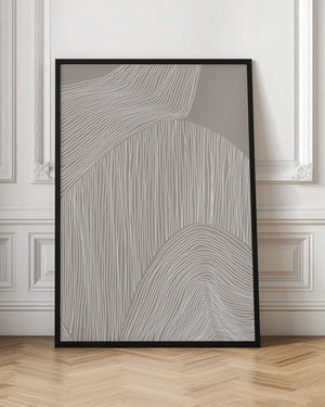 Tablou înramat „Abstract Organic Lines” de Melloi Art Prints