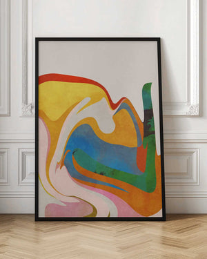 Tablou înramat „Organic Bauhaus Waved” de Ana Rut Bre