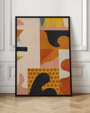 Tablou înramat „Playing Around Shapes 5” de Ana Rut Bre