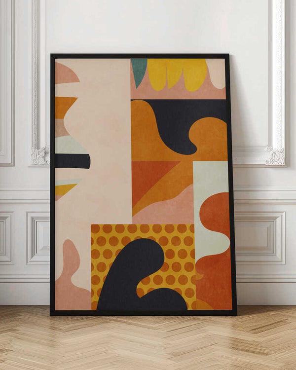 Tablou înramat „Playing Around Shapes 5” de Ana Rut Bre