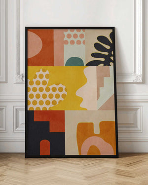 Tablou înramat „Playing Around Shapes 6” de Ana Rut Bre
