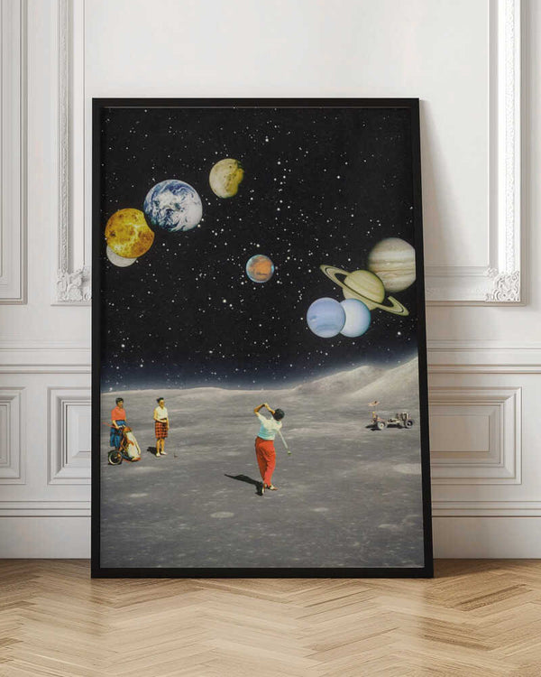 Tablou înramat „Space Golf” de Taudalpoi