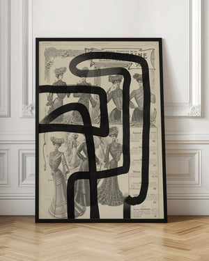 Tablou înramat „Abstract paper I” de Studio Palette