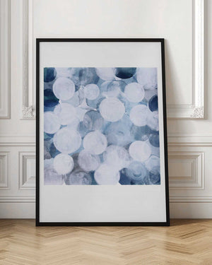 Tablou înramat „Blue Bubbles” de Louise van Terheijden