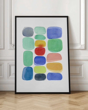 Tablou înramat „Color Blocks I” de Louise van Terheijden