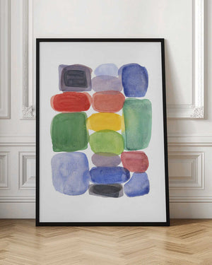 Tablou înramat „Color Blocks 2” de Louise van Terheijden