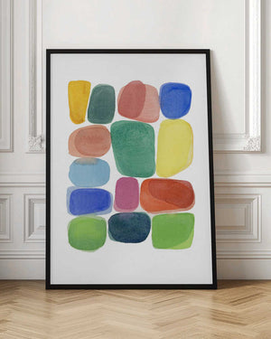 Tablou înramat „Color Blocks 3” de Louise van Terheijden