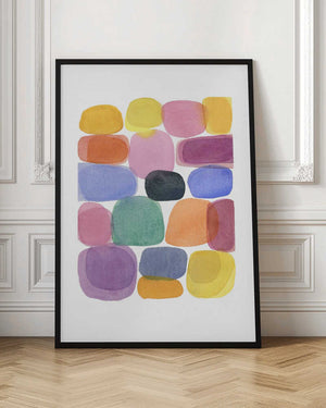 Tablou înramat „Color Blocks 4” de Louise van Terheijden
