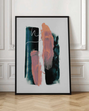 Tablou înramat „Abstract Brush Strokes 3x A1” de Mareike Böhmer
