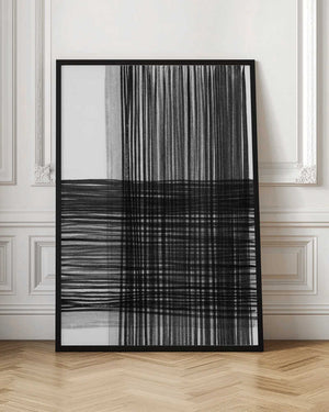 Tablou înramat „Black And Gray Lines Creating A Grid Pattern” de Shot by Clint