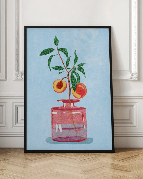 Tablou înramat „Peach Tree in Vase” de Raissa Oltmanns