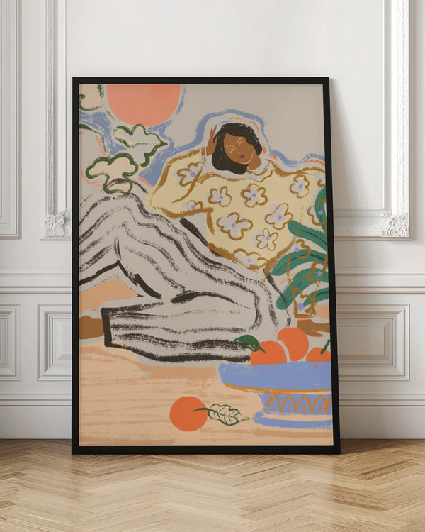 Tablou înramat „Lazydays” de Arty Guava