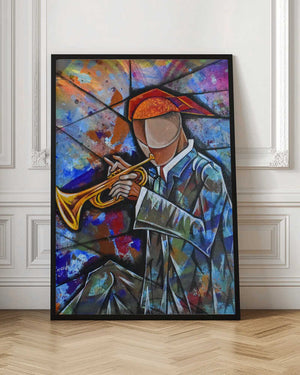 Tablou înramat „Trumpet Jazz” de Ricardo Maya