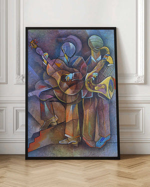 Tablou înramat „Jazz Musicians” de Ricardo Maya