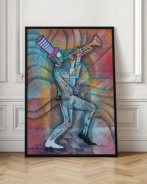 Tablou înramat „Trumpet Man” de Ricardo Maya