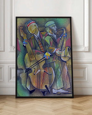 Tablou înramat „Street Jazz Party” de Ricardo Maya