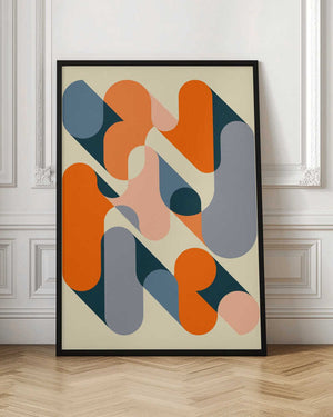 Tablou înramat „Geometrics 2” de Jazzberry Blue